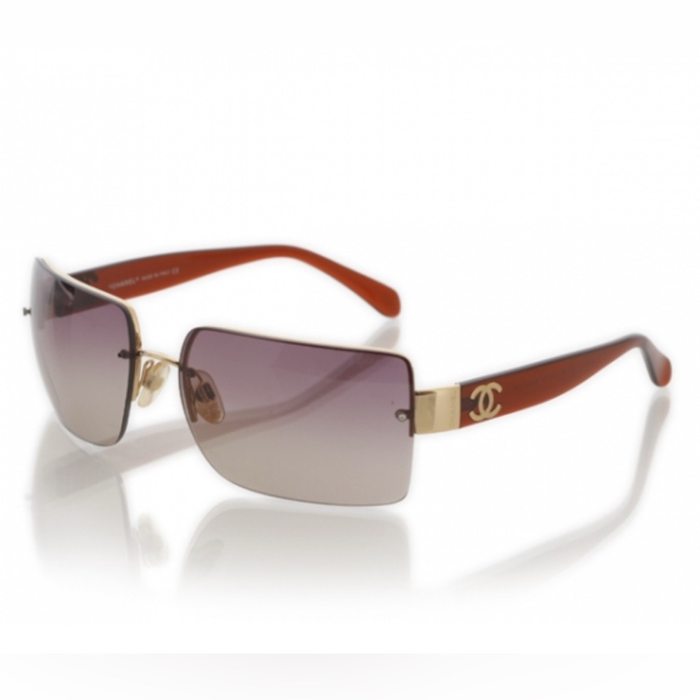 Chanel Brown Gradient Sunglasses - image 1